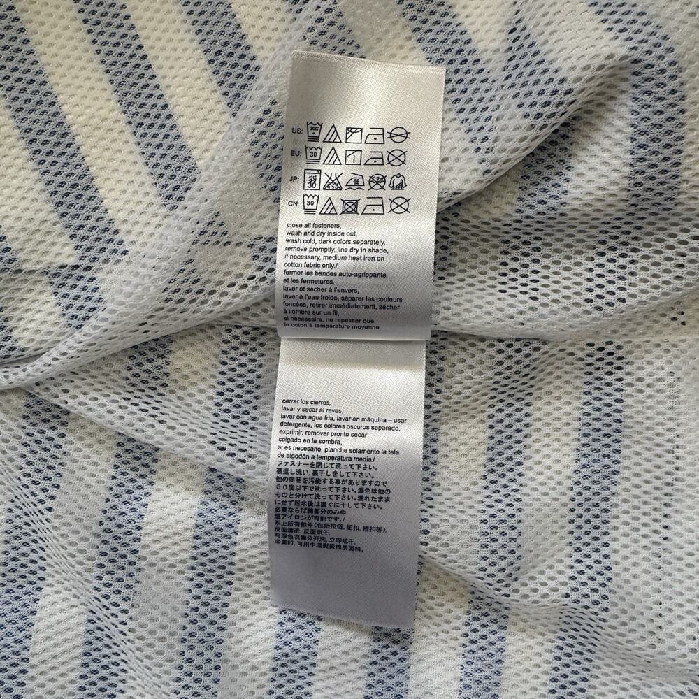 Tommy Hilfiger Light Blue and White Striped Hooded Utility Jacket - Picture 9 of 13